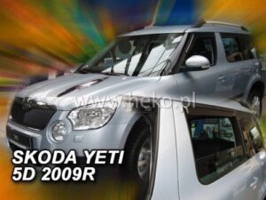 Langų vėjo deflektoriai Škoda Yeti (2009-2017) priekiniai ir galiniai