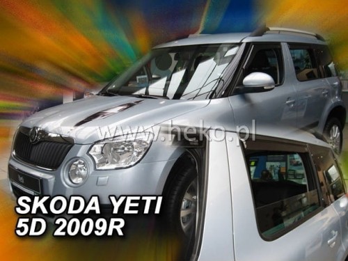 Langų vėjo deflektoriai Škoda Yeti (2009-2017) priekiniai ir galiniai