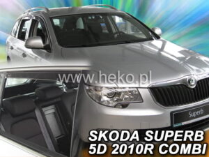 Langų vėjo deflektoriai Škoda Superb II Universalas (2008-2015) priekiniai ir galiniai
