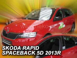 Langų vėjo deflektoriai Škoda Rapid Universalas (2012-2019) priekiniai ir galiniai