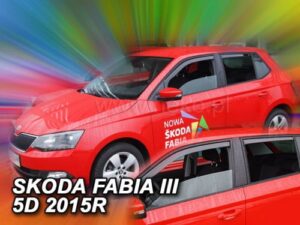 Langų vėjo deflektoriai Škoda Fabia III Hatchback Universalas (2014-2021) priekiniai ir galiniai