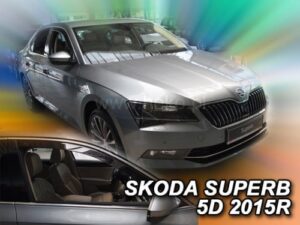 Langų vėjo deflektoriai Škoda Superb III (2015➝) priekiniai