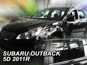 Langų vėjo deflektoriai Subaru Outback IV (2009-2014) priekiniai ir galiniai