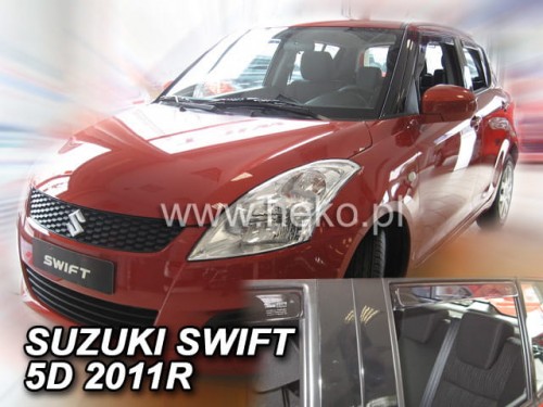Langų vėjo deflektoriai Suzuki Swift (2010-2017) 5 durų priekiniai ir galiniai