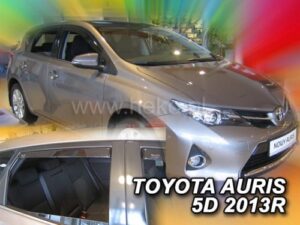 Langų vėjo deflektoriai Toyota Auris II Hatchback (2013-2019) priekiniai ir galiniai