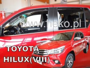 Langų vėjo deflektoriai Toyota Hilux VIII (2015➝) 4 durų priekiniai ir galiniai