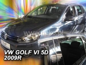 Langų vėjo deflektoriai Volkswagen Golf VI Hatchback (2008-2013) priekiniai ir galiniai