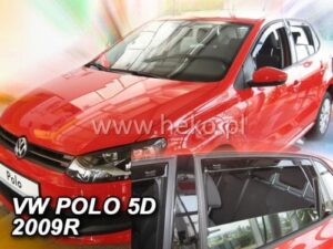 Langų vėjo deflektoriai Volkswagen Polo V (2009-2017) 5 durų priekiniai ir galiniai