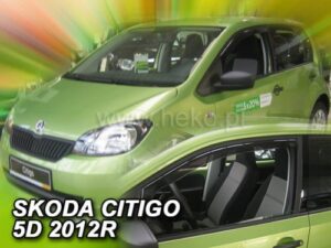 Langų vėjo deflektoriai Volkswagen Up (2011➝) 5 durų priekiniai