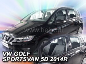 Langų vėjo deflektoriai Volkswagen Golf Sportsvan (2014-2020) priekiniai ir galiniai