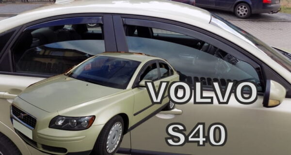Langų vėjo deflektoriai Volvo S40 II (2004-2012) priekiniai ir galiniai