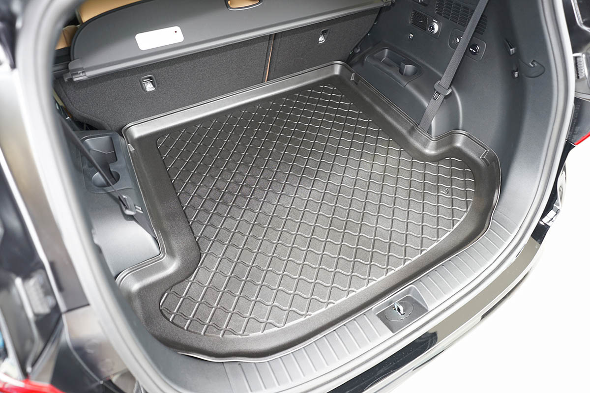 Modelinis bagažinės kilimėlis Hyundai Santa Fe IV (2020➝) 7 vietų paaukštintais kraštais - Image 5