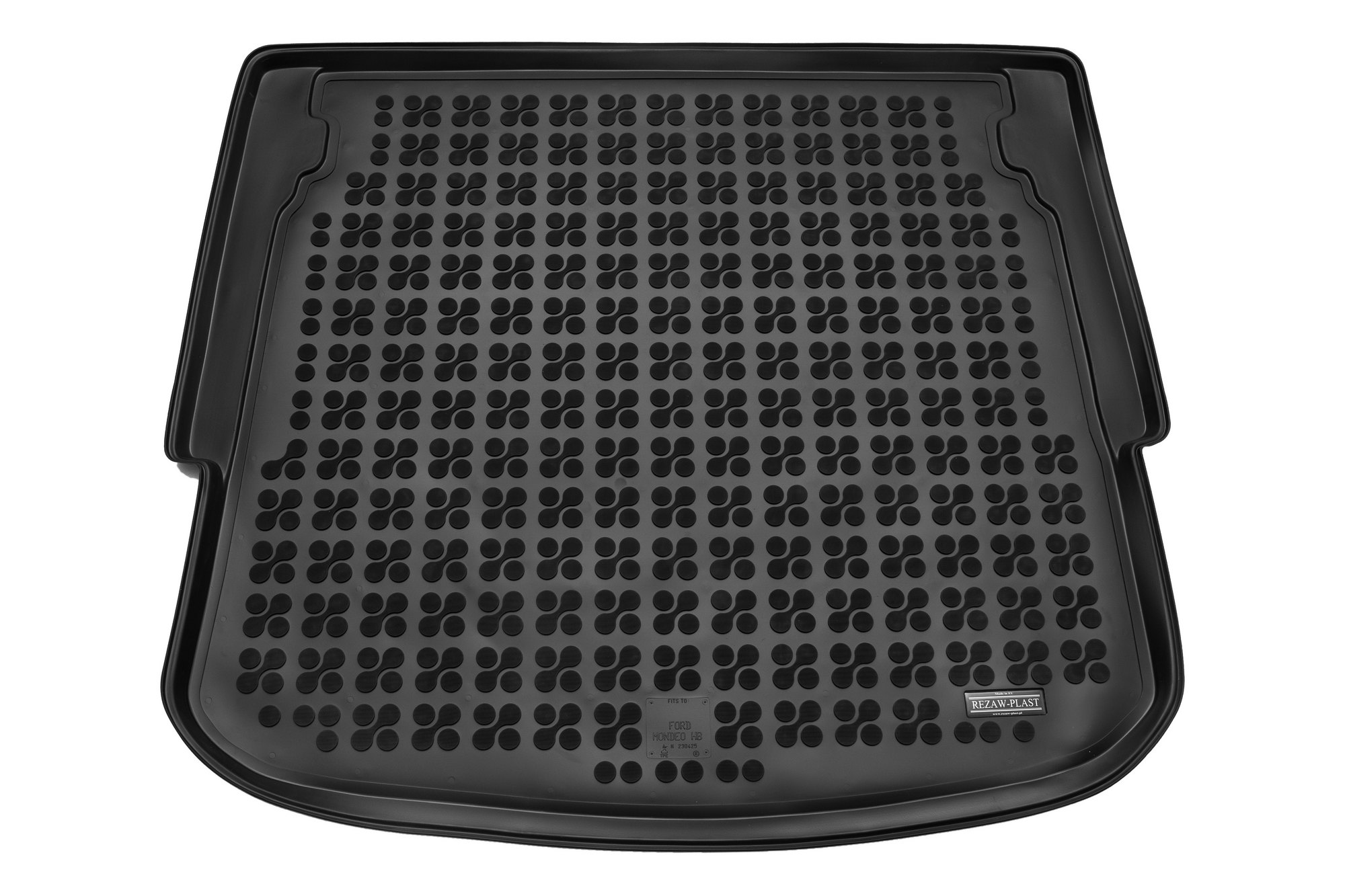 Guminis bagažinės kilimėlis Ford Mondeo MK4 (2007-2014) Hatchback standartinis atsarginis ratas