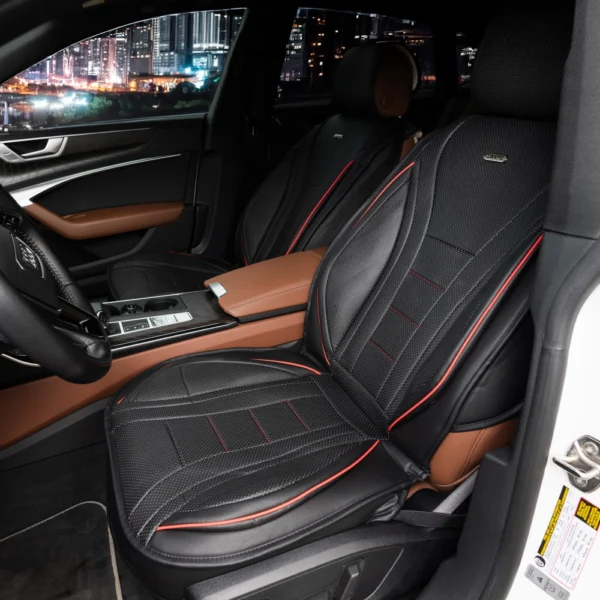 CARPE HARMONY TOUCH Juoda – Odiniai automobilių sėdynių užvalkalai (Priekis)