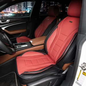 CARPE HARMONY TOUCH Raudona – Odiniai automobilių sėdynių užvalkalai (Priekis)