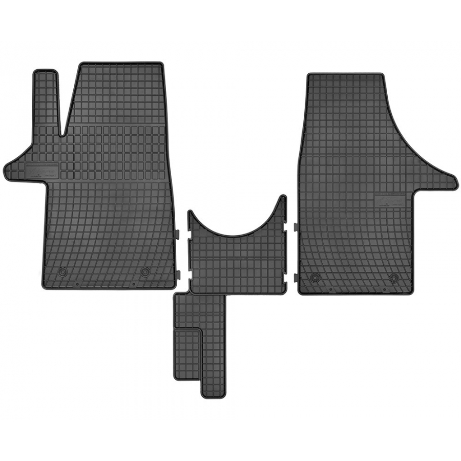 Modeliniai guminiai kilimėliai VW Transporter Caravelle Multivan T5 (2003-2015) Priekis
