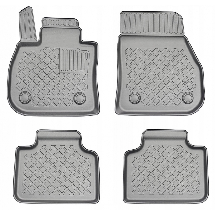 Modeliniai guminiai kilimėliai BMW X2 U10 (2024➝) su borteliais