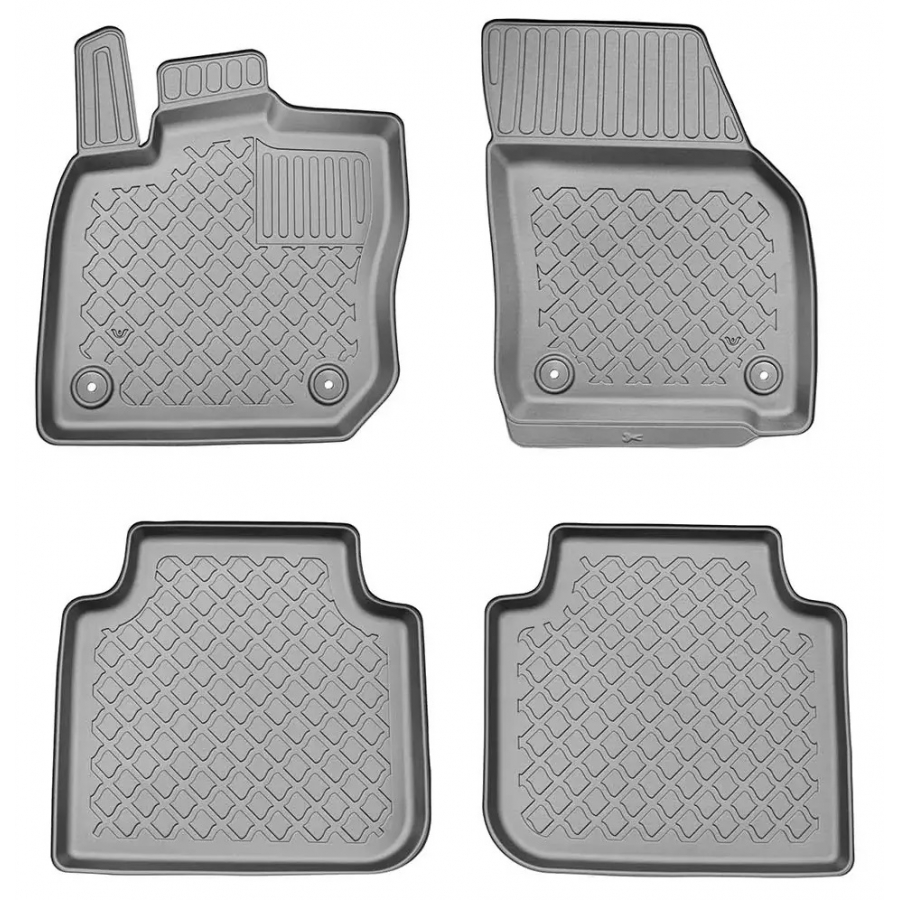 Guminiai kilimėliai SKODA Kodiaq Mild Hybrid (MHEV) (2024→) Paaukštintais kraštais