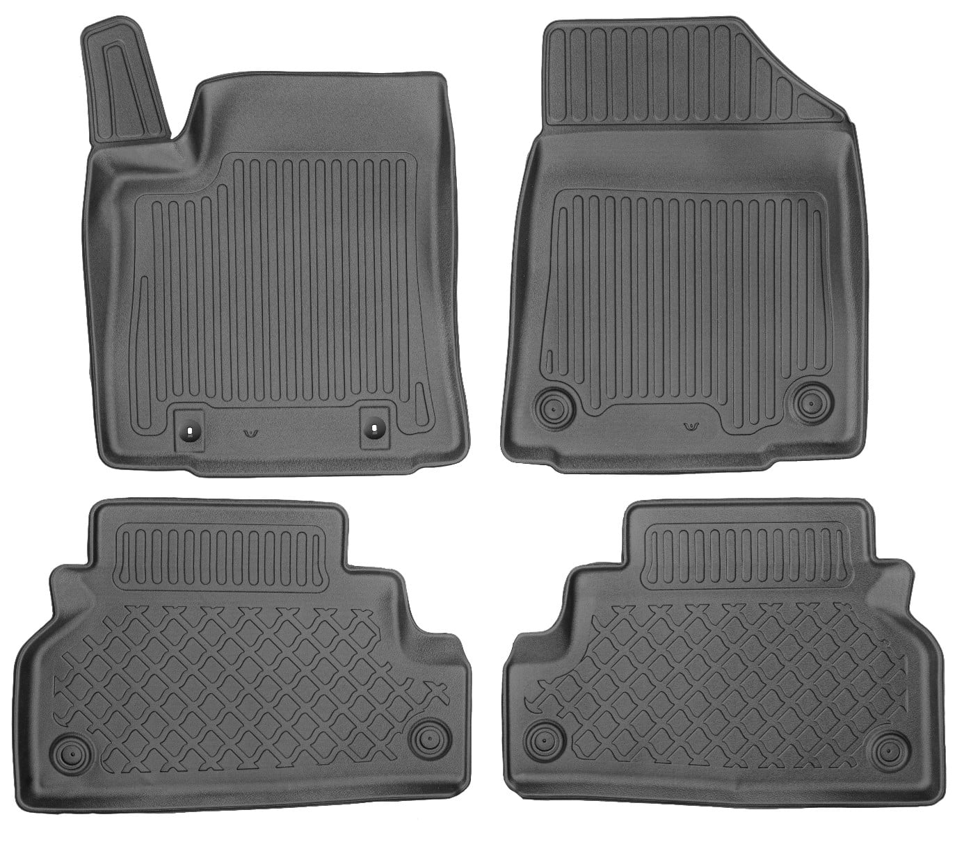 Guminiai kilimėliai Hyundai Kona electric (2023➝) su borteliais